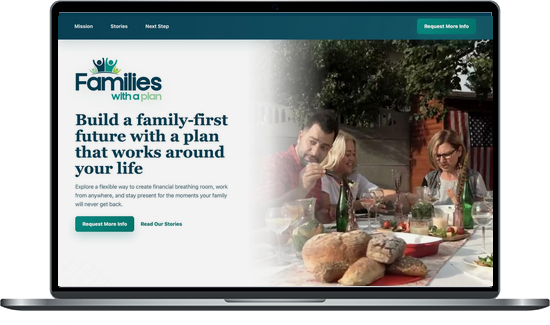 Families with a Plan funnel