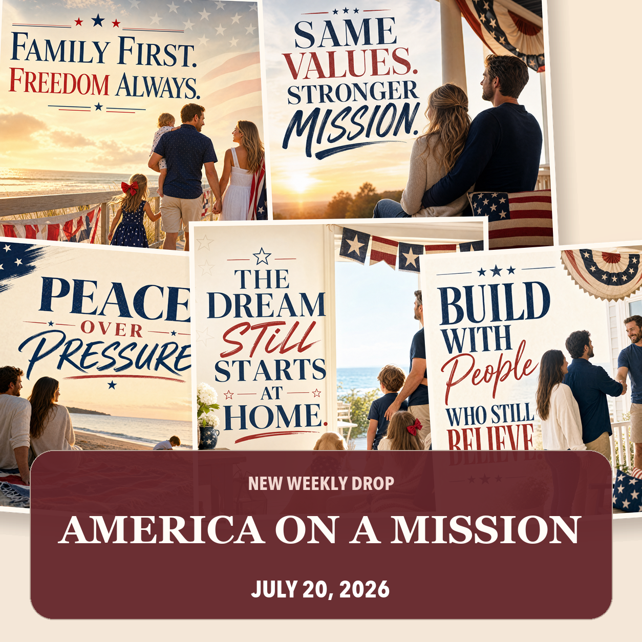 America on a Mission social media drop preview