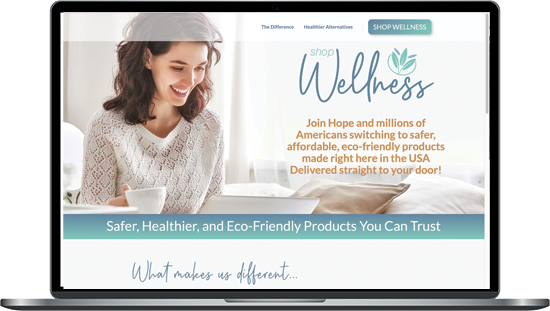 Shop Wellness funnel